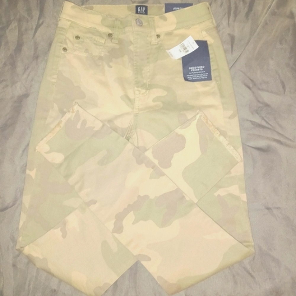 NWT Gap High-Rise Skinny Camo Jeans - Picture 3 of 8